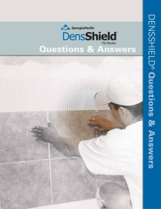 DensShield® Tile Backer Questions and Answers - Georgia