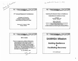 SAMHSA Mission - CMHI Digital Library