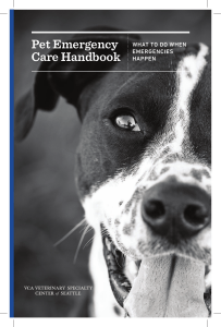 Pet Emergency Care Handbook - VCA Specialty Animal Hospitals