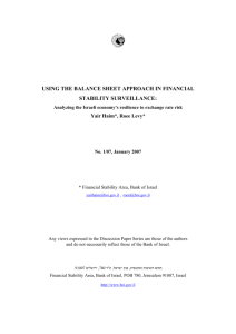 using the balance sheet approach in financial stability surveillance