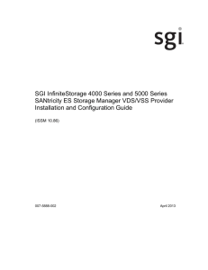 NetApp SANtricity ES Storage Manager VDS/VSS Provider