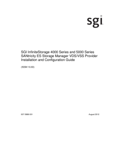 NetApp SANtricity ES Storage Manager VDS/VSS Provider