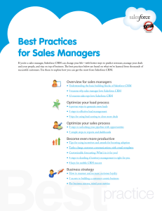 Best Practices for Sales Managers