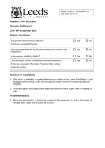 Report template - Leeds City Council