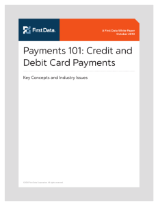 Payments 101: Credit and Debit Card Payments