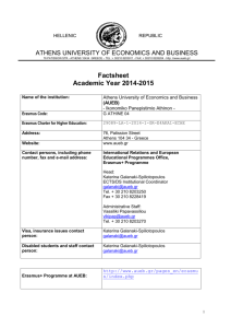 Factsheet Academic Year 2014-2015