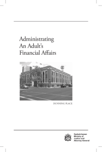 Administrating An Adult's Financial Affairs