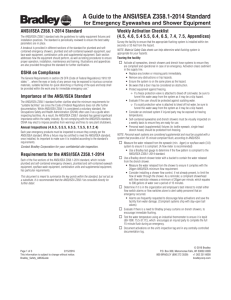 A Guide to the ANSI/ISEA Z358.1-2014 Standard