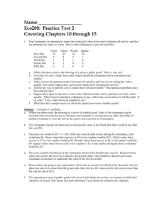Eco200: Practice Test 2 Covering Chapters 10 through 15