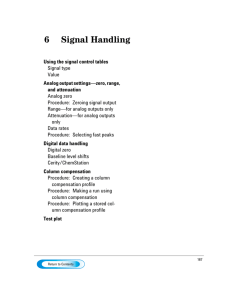 Signal Handling