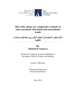 How risky sukuk are: comparative analysis of risks associated with