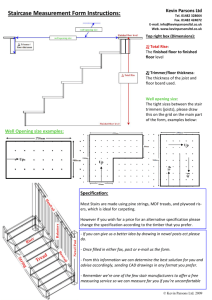 Staircase Measurement Form Instructions