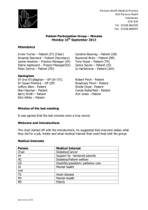 Minutes - Parsons Heath Medical Practice