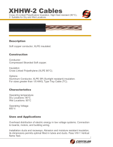 Low Voltage Cables Data Sheet