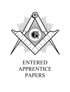 Entered apprentice info - Master Mason