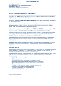 Senior Software Developer (Java/.NET)