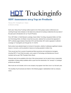 HDT Announces 2014 Top 20 Products