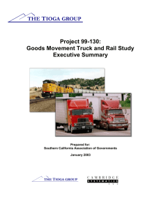 Goods Movment Truck and Rail Study