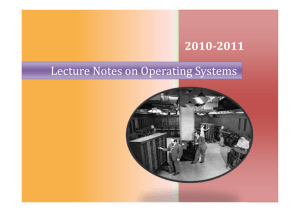 Lecture Notes on Operating Systems