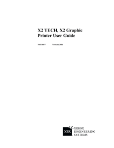 X2 TECH, X2 Graphic Printer User Guide