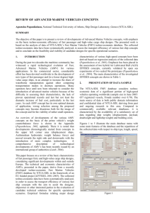 REVIEW OF ADVANCED MARINE VEHICLES CONCEPTS