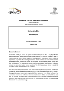 Advanced Electric Vehicle Architectures Deliverable D6.6 Final Report