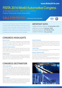 FISITA 2016 Call for Papers