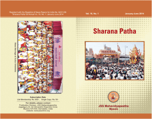 sharana patha - JSS Mahavidyapeetha