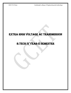 Extra High Voltage Ac Transmission