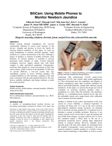 BiliCam: Using Mobile Phones to Monitor Newborn Jaundice