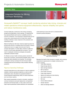 Integrated Solution for Mining Conveyor Monitoring
