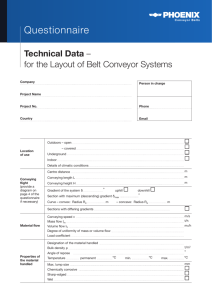 Questionnaire - PHOENIX Conveyor Belt Systems GmbH
