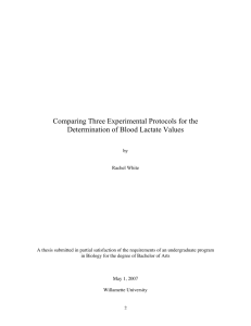 Comparing Three Experimental Protocols for the Determination of