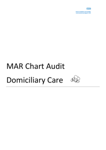 MAR Chart Audit Domiciliary Care