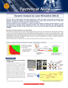 Dynamic Analysis by Laser Stimulation (DALS)