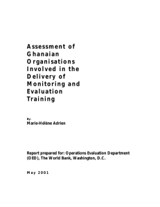 Assessment of Ghanaian Organisations