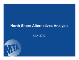 North Shore Alternatives Analysis