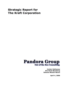 Strategic Report for The Kraft Corporation