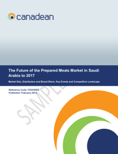 The Future of the Prepared Meals Market in Saudi Arabia to 2017