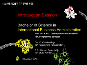 Slides of Introduction session IBA 31 August 2015