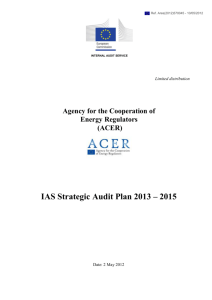 IAS Strategic Audit Plan 2013 – 2015