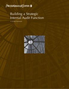 Building a Strategic Internal Audit Function