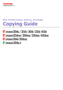 Copying Guide - Toshiba America Business Solutions