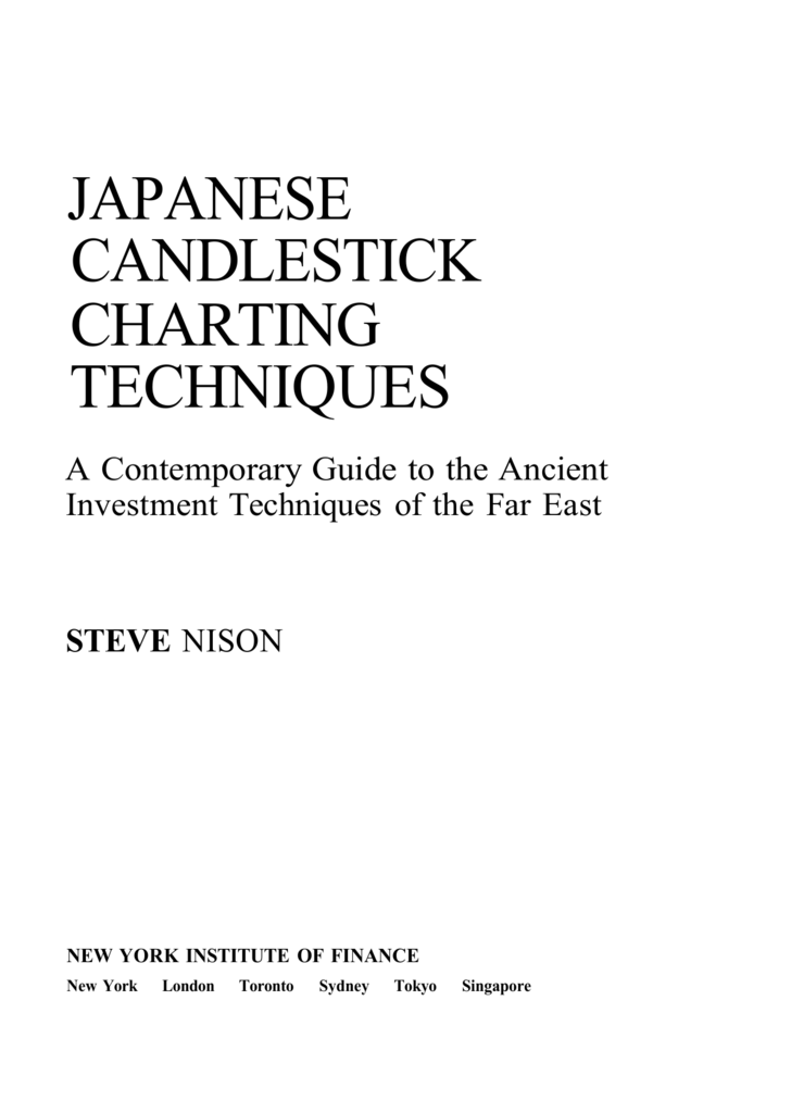 Japanese Charting Techniques