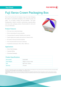 Fuji Xerox Crown Packaging Box