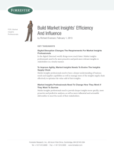 Build Market Insights' Efficiency And Influence