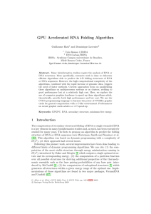 GPU Accelerated RNA Folding Algorithm