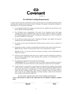 Pre-Marital Questionnaire - Covenant Church