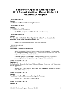 Society for Applied Anthropology 2011 Annual Meeting • March 29