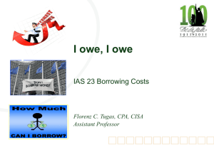 borrowing costs - R-Cube